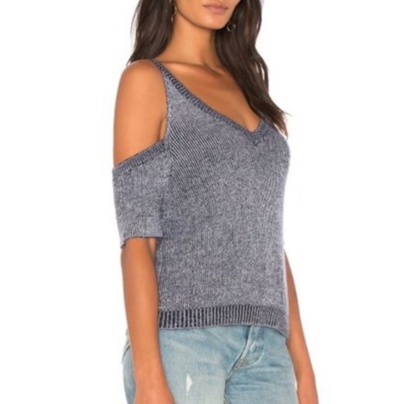 Splendid Surrey Mark Cold Shoulder Pullover Blue Size Medium - Picture 1 of 10